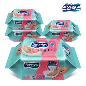 스완렉스 고평량 70gsm 손걸레 청소포(캡형) 40매 x 4팩