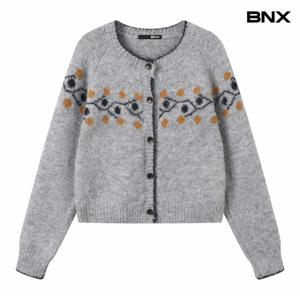 정상가:69,000원 ㅣ 플로럴 자카드 패턴 니트 가디건 (BX3CD041L0)