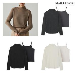 [홈쇼핑인기]울메탈 시스루 풀오버+나시 SET