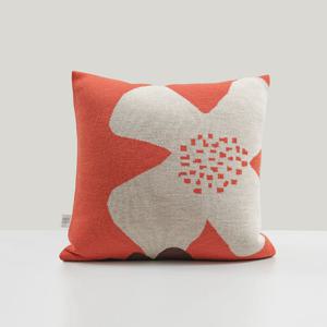 [무케] 닛닛_블루체리 니트쿠션커버 B Flame orange 거실 침대 쇼파