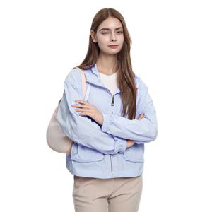투엘라 드리밍 여성 가오리 크롭 숏 오버핏 후드 야상 자켓(AB42JK020W)
