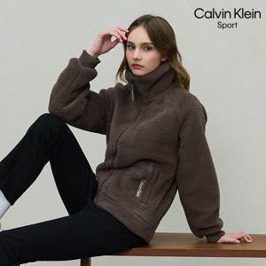 [Calvin Klein Sport]25FW Dual Fleece 플리스 블루종 여성