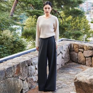 셀렙샵 에디션 25FW 기모 스트라이프 스커트팬츠