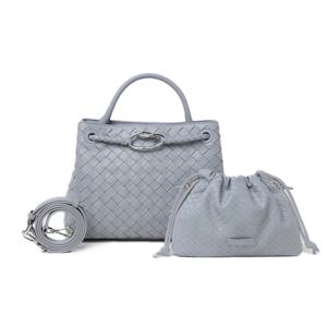 [최초가238,000원]인트레치아토 헤리티지 토트백 - 블루그레이