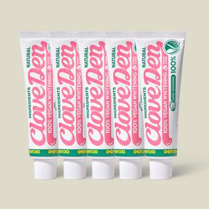 슈퍼 화이트닝 케어 비건 미백치약 100g 5개