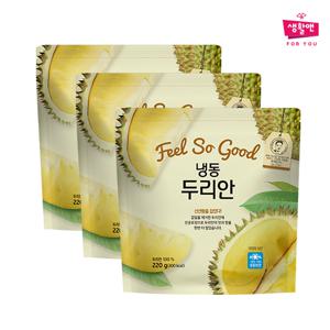 [생활앤] 냉동 몬통 손질두리안 220g x 3팩