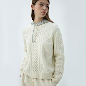 [기은세 착용] 25FW Cable Knit Crew Sweater (2color)