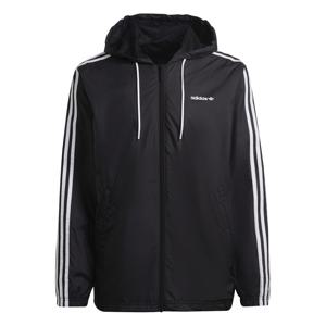 오리지널스 트레포일 스트라이프 바람막이 자켓 블랙 HC7124