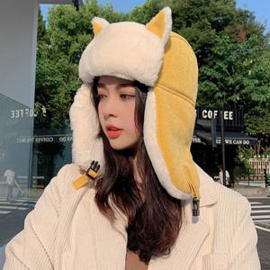 [브리치]  / 고양이귀 뽀글이 안감 귀달이 군밤 모자