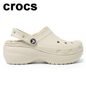 [크록스] 클래식 플랫폼 라인드 클로그 우먼 207938-2Y2