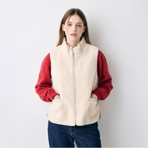 [최초가240,000]양모 퍼프 구스다운 하이넥 베스트_KSVS250701