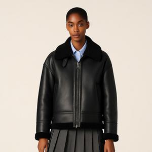 [최초가360,000]클래식 호주 양모 시어링 무스탕_SOJK250105