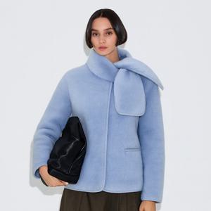 [최초가240,000]호주 양모 나그랑 리버시블 무스탕+벨트&머플러_SOJK250109