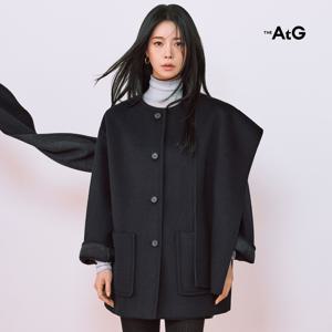 더엣지 25FW 울혼방 머플러 코트