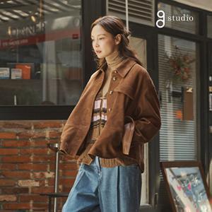 지스튜디오 25FW 고트스웨이드 셔링 자켓