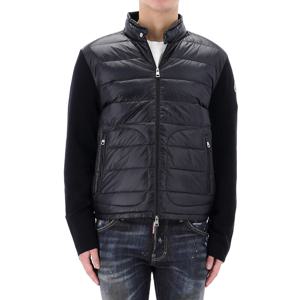 [명품] 25SS  로고 패치 패딩 믹스 집업 자켓 9B00016 M1131 776