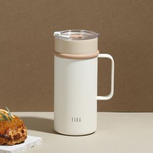 피카 립스 보온보냉 스텐304 논슬립 세라믹 텀블러 머그컵 473ml (크림)