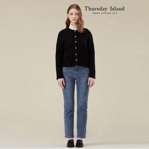 [정상가-259000원][Thursday Island] 아가일 포켓 라운드 가디건(T238MCD234W)