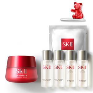 sk2[10딜]스킨파워 어드밴스드 크림 80g 세트 +매직베어트레이