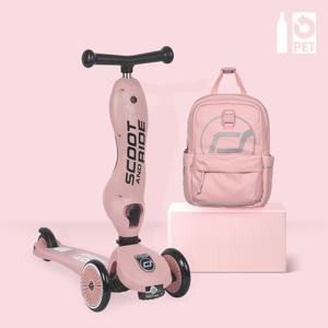 유아킥보드 킥1로즈+ 로즈백팩