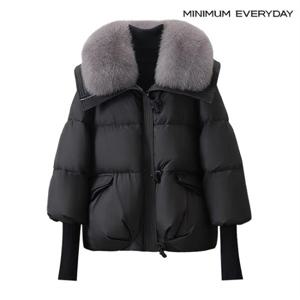 정상가:159,000 | [미니멈 에브리데이]더플 퍼카라 집업 패딩 점퍼 (EA4JJ023D)