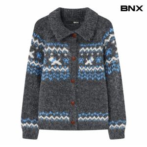 정상가:69,000원 ㅣ 노르딕 카라 버튼 니트 가디건 (BX4CD004L0)