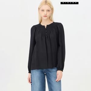 에크루 스모킹 셔링 블라우스 SAWS15441