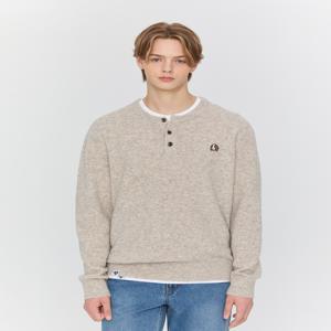 [25FW] SPSW5F103I1 [HAZZYS PHIZ] 아이보리 스몰와펜 헨리넥 스웨터