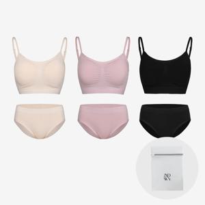 최초가 104,700원 (CJ단독)프리미엄 모달 브라팬티 세트 3종+세탁망