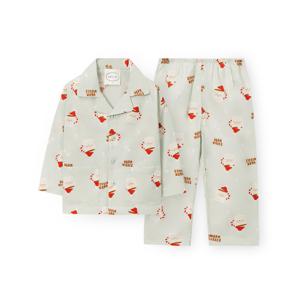 아동 G118 산타머그 긴소매 파자마 세트