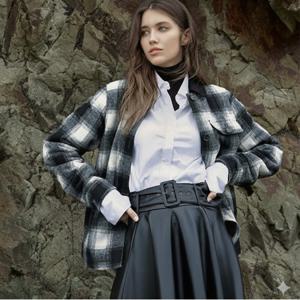 [최초가99,000원]여성 캐시미어 블렌디드 패딩 체크 코트 4종 택1