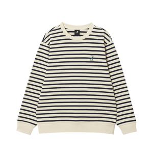 클래식 로고 스트라이프 스탠다드핏 스웨트셔츠 1784 오프화이트