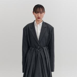 트랜스포머블 싱글 블레이저 - 그레이