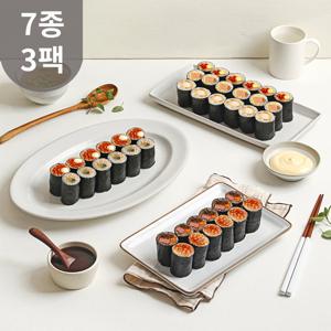 저당 곤약꼬마김밥 7종 3팩 / 탄수화물저감 특허 냉동김밥