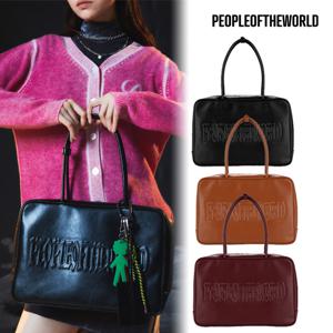 [최초가 219,000원][피플오브더월드] 시그니처 로고 탑 핸들백