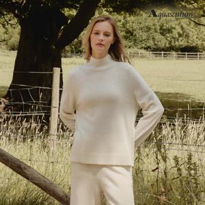 아쿠아스큐텀 25FW 캐시미어 울 케이블 니트 풀오버 1종