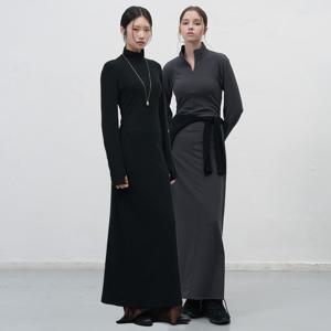 핏티드 골지 셔링 원피스 [2COL] / WBE3L15506