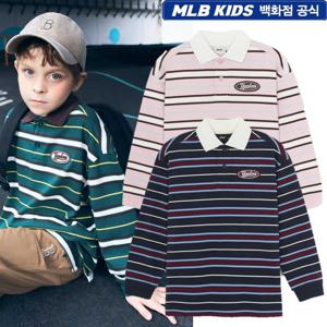 MLB키즈 스트릿 스트라이프 럭비 셔츠 뉴욕양키스 7APQB0154