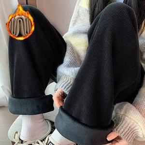 기모안감 밴딩 코듀로이 긴바지 데일리 바지 와이드팬츠