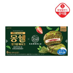 [롯데] 프리미엄 몽쉘 말차&딸기 216g