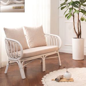 천연 라탄러브 LOVE 2인용쇼파 라탄의자