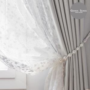 지나송 카밀라 자수 99.9% 암막커튼 풀세트