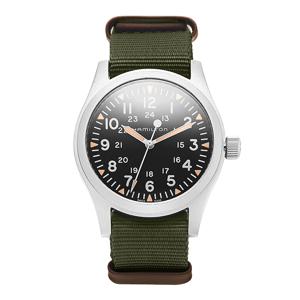 H69529933 카키 필드 메카니컬 남성 나토시계