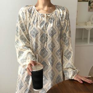 [브리치]  / 에스닉  원피스 잠옷 파자마 홈드레스