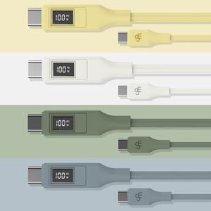CPM LCD CtoC 케이블 100W 초고속 충전 PD C타입 데이터 고속 충전기