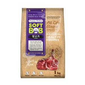 강아지 반건조사료 소프트밥 양고기 1kg / 소프트사료
