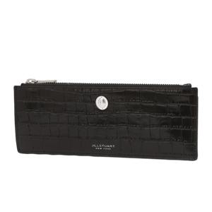 블랙 크로커 엠보 가죽 슬림 장지갑 JAWA5F804