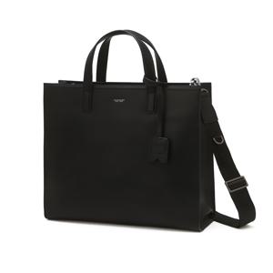 JUBA5F631BK [LUKE][노트북수납] 루크 블랙 소가죽 세로형 토트백