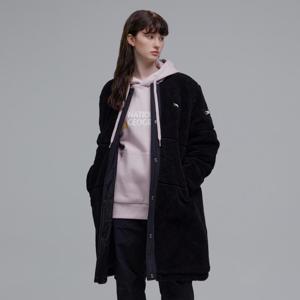 웨이젤라 FLEECE 뽀글이 롱기장 집업 N234WFJ130