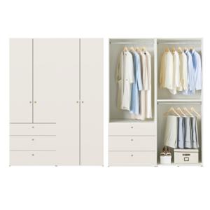 한샘 샘베딩 마일드 옷장세트 160cm 높이216cm  서랍형 2종